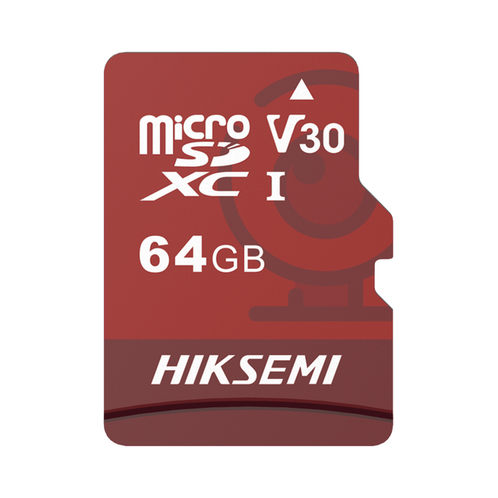 Memoria microSD / Clase 10 de 64GB / Especializada Para Videovigilancia (Uso 24/7) / Compatibles con cámaras HIKVISION y Otras Marcas / 95 MB/s Lectura / 40 MB/s Escritura: HS-TF-E1/64G