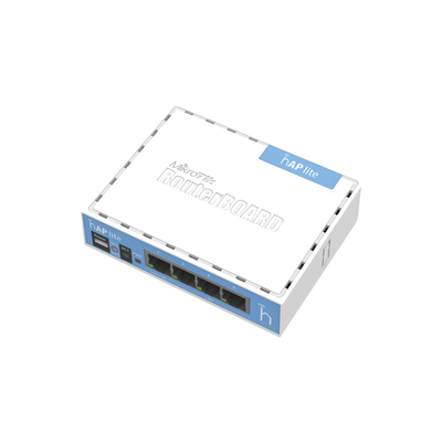 Rb941 (hAP Lite classic) 4 Puertos Fast Ethernet y Wi-Fi 2.4 GHz 802.11 b/g/n haplite