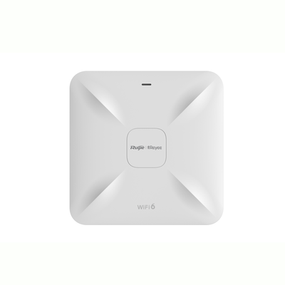 Punto de acceso Wi-Fi 6 para interior en techo, hasta 512 usuarios y 1.7 Gbps, doble banda 802.11ax MU-MIMO 2x2: RG-RAP2260(G)