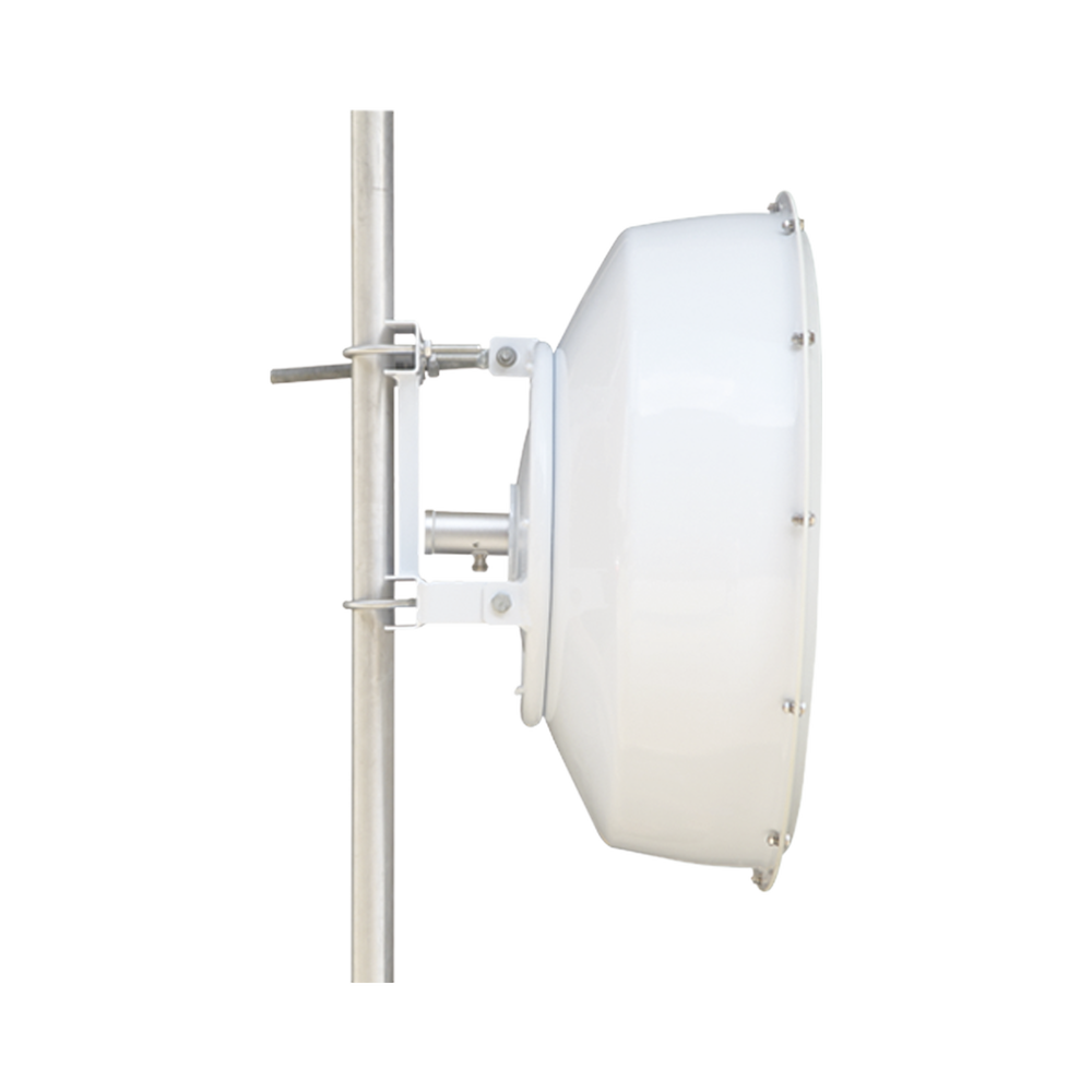 TXP-4958-30PB2 Antena direccional de alta resistencia, Ganancia 30 dBi, (4.9 -6.4 GHz), Plato hondo para mayor inmunidad al ruido, Conectores N-Hembra, Montaje incluido