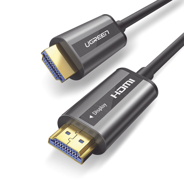 Cable HDMI de 15 Metros por Fibra Óptica 4K@60Hz | Fibra de 4 núcleos   Cobre estañado de 7 núcleos | Compatible con HDMI 2.0 | Alta velocidad 18 Gbps | 3D | HDR | Carcasa de  Zinc | Premium | 2 Años de Garantía.: 50215