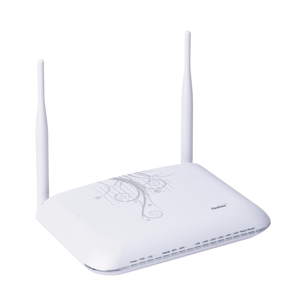 AN5506-04-FS ONU para Aplicaciones FTTH/GPON, WiFi 2.4 GHz, MIMO 2X2, 4 Puertos Gigabit Ethernet, conector SC/UPC