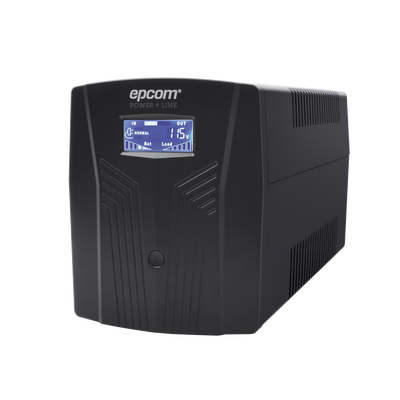 UPS de 1200VA/720W / Topología Línea Interactiva / Entrada y Salida 120 Vca / Clavija NEMA 5-15P / 6 Tomas NEMA 5-15R : EPU1200LCD