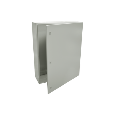 Gabinete de Acero IP66 Uso en Intemperie (800 x 1000 x 300 mm) con Placa Trasera Interior Metálica y Compuerta Inferior Atornillable (Incluye Chapas y Llaves T).: PST-80100-30A