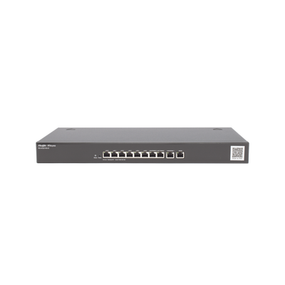 Router Balanceador Cloud, 10 puertos gigabit, soporta  4x WAN configurables, hasta 200 clientes con desempeño de 1Gbps asimétricos: RG-EG210G-E