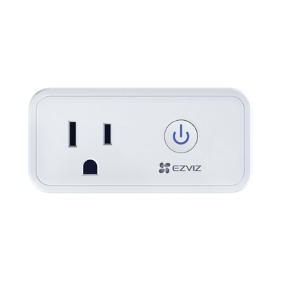 Enchufe Inteligente / Wi-Fi / Control a través de la Aplicación EZVIZ  / Permite Conocer el Consumo De Sus Dispositivos Conectados / Personalizar Horarios / Soporta Asistente de Voz de Google y Alexa: T30-B