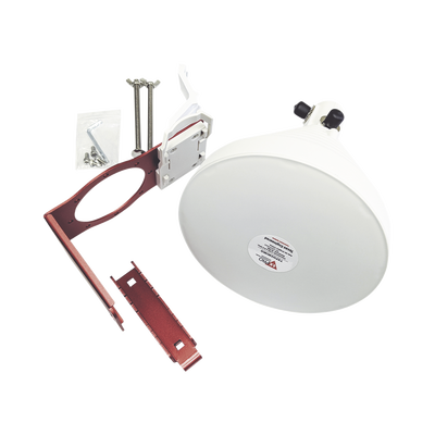 TXPJHSMIMO   Antena Sectorial Simétrica de 30 °, 19 dBi, 4.9-6.5 GHz, Ideal para ambientes de alto ruido, Tipo de conector N-Hembra, con montaje y jumpers incluidos