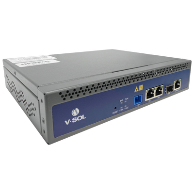 OLT de 1 puerto GPON SC/UPC   3 puertos Uplink (2 puertos Gigabit Ethernet   1 puerto SFP/SFP ) , hasta 128 ONUS,: V1600-GS