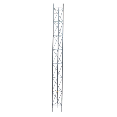 Tramo de Torre Arriostrada de 3m x 35cm, Galvanizado por Inmersión, Hasta 45 m de Elevación. Zonas Húmedas.